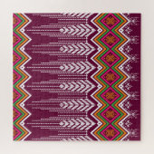 Traditionelles geometrisches ethnisches Muster Puzzle (Horizontal)