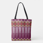 Traditionelles geometrisches ethnisches Muster Tasche (Rückseite)