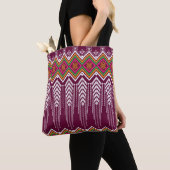 Traditionelles geometrisches ethnisches Muster Tasche (Von Nahem)