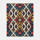 Traditionelles geometrisches Muster Fleecedecke (Vorderseite)