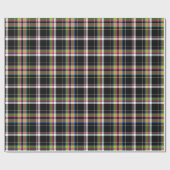 Traditionelles Geschenk für Öle Grüne Tartan Muste Geschenkpapier (Flach)