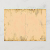 Traditionelles gesünderes Kürbiskuchen Rezept Postkarte (Rückseite)