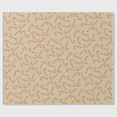 Traditionelles Gold Candy Cane Weihnachten Geschenkpapier (Flach)