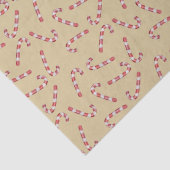 Traditionelles Gold Candy Cane Weihnachten Seidenpapier (Detail)