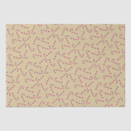 Traditionelles Gold Candy Cane Weihnachten Seidenpapier