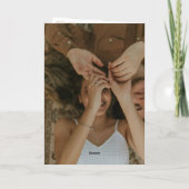 Traditionelles Gold QR Code Zeitlose Hochzeit Einladung (Rückseite)