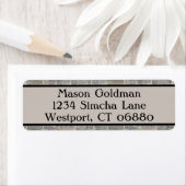 Traditionelles Grauziegelrücksendetikett (Insitu)