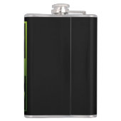 Traditionelles Green Irish Celtic Design Flachmann (Rückseite)