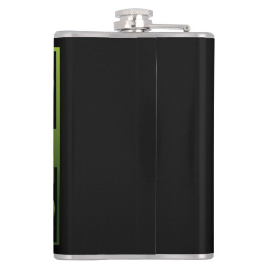 Traditionelles Green Irish Celtic Design Flachmann (Rückseite)