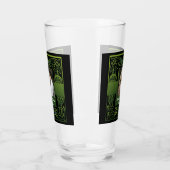 Traditionelles Green Irish Celtic Design Glas (Links)