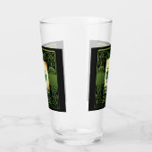 Traditionelles Green Irish Celtic Design mit Ihrem Glas (Links)
