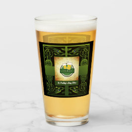 Traditionelles Green Irish Celtic Design mit Ihrem Glas