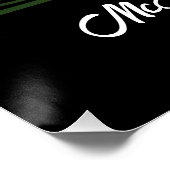 Traditionelles Green Irish Celtic Design Poster (Ecke)