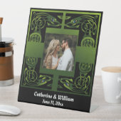 Traditionelles Green Irish Celtic Design Sockelschild (In Situ)