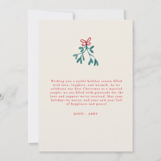 Traditionelles Green und Red Grand Millenial-Muste Einladung (Rückseite)