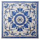 Traditionelles Griechenland Traditionelles Blau Ar Fliese (Vorderseite)