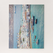 Traditionelles griechisches Dorf Mykonos Insel Gri Puzzle (Vertikal)