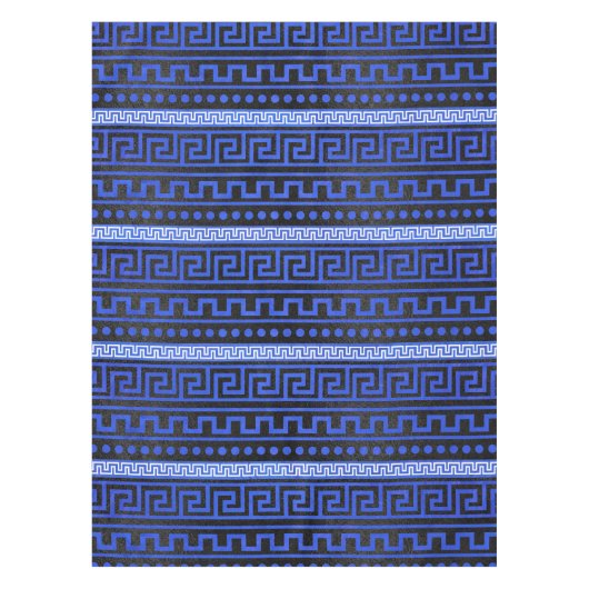 Traditionelles griechisches Windungs-Muster Tischdecke (Vorderseite)