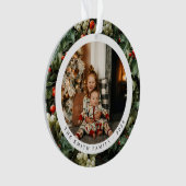 Traditionelles Grünes Heiliges Foto Ornament (Vorderseite)