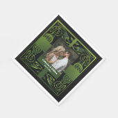 Traditionelles Grünes Irisches Celtisches Serviette (Ecke)