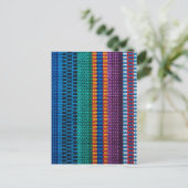 Traditionelles guatemaltekisches Gewebe Postkarte (Stehend Vorderseite)