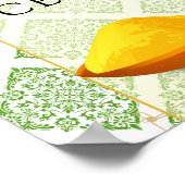 Traditionelles haldisches Begrüßungsschild Poster (Ecke)