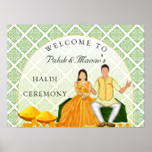 Traditionelles haldisches Begrüßungsschild Poster (Vorne)