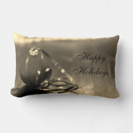 Traditionelles Happy Holidays Design Lendenkissen