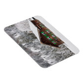 Traditionelles Haus in Bayern, rechteckiger Magnet (Rechte Seite)