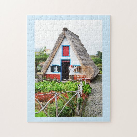 Traditionelles Haus in Santana Puzzle (Vertikal)