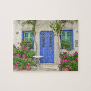 Traditionelles Haus Tinos Island Griechenland Reis Puzzle
