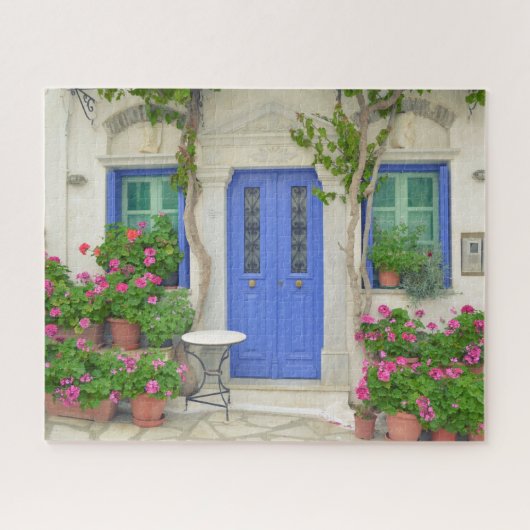 Traditionelles Haus Tinos Island Griechenland Reis Puzzle (Horizontal)