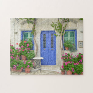 Traditionelles Haus Tinos Island Griechenland Reis Puzzle