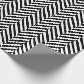 Traditionelles Herringbone Muster Weihnachtsgesche Geschenkpapier (Ecke)