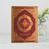 traditionelles Hochzeitskartendesign, grandios, el Einladung (Stehend Vorderseite)