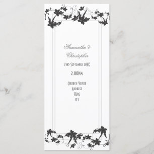 Traditionelles Hochzeitsprogramm für die Blumenkir Programm