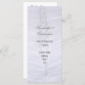 Traditionelles Hochzeitsprogramm Programm (Vorne/Hinten)