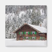 Traditionelles Holzhaus in Bayern Magnet (Vorne)