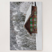 Traditionelles Holzhaus in Bayern Puzzle (Vertikal)