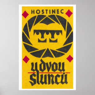 Traditionelles Hotel - Streichholzschachtel-Druck  Poster