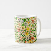 Traditionelles indisches Frühlingsblumendesign Kaffeetasse (VorderseiteRechts)