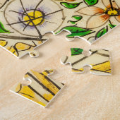 Traditionelles indisches Frühlingsblumendesign Puzzle (Seite)
