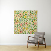 Traditionelles indisches Frühlingsblumendesign Wandteppich (Beispiel (Horizontal))
