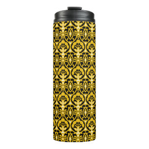 Traditionelles indisches Hemd-Textildesign. Thermosbecher