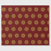 Traditionelles indisches Mehndi Design Wrapping Pa Geschenkpapier (Flach)