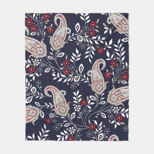 traditionelles indisches Paisley-Muster Fleecedecke