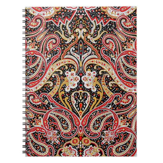 traditionelles indisches Paisley-Muster Notizblock (Vorderseite)