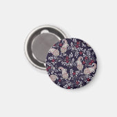 Traditionelles indisches Paisley, nahtlos Muster. Magnet (Vorderseite/Rückseite)