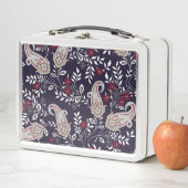 Traditionelles indisches Paisley, nahtlos Muster. Metall Brotdose (Beispiel)