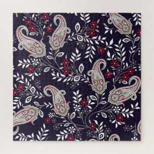 Traditionelles indisches Paisley, nahtlos Muster. Puzzle